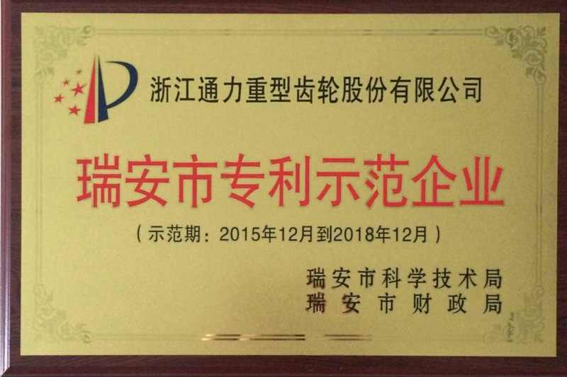 浙江九游会j9荣获瑞安市专利示范企业
